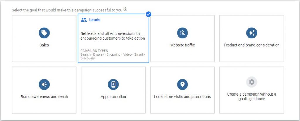 Generate leads using Google Ads