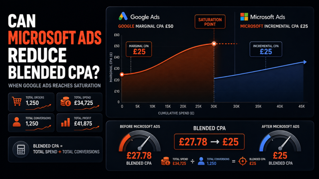 Can Microsoft Ads Reduce Your Blended CPA When Google Ads Has Reached Saturation