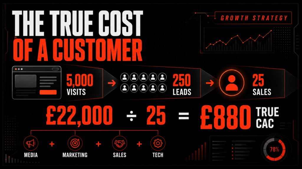 true customer acquisition cost