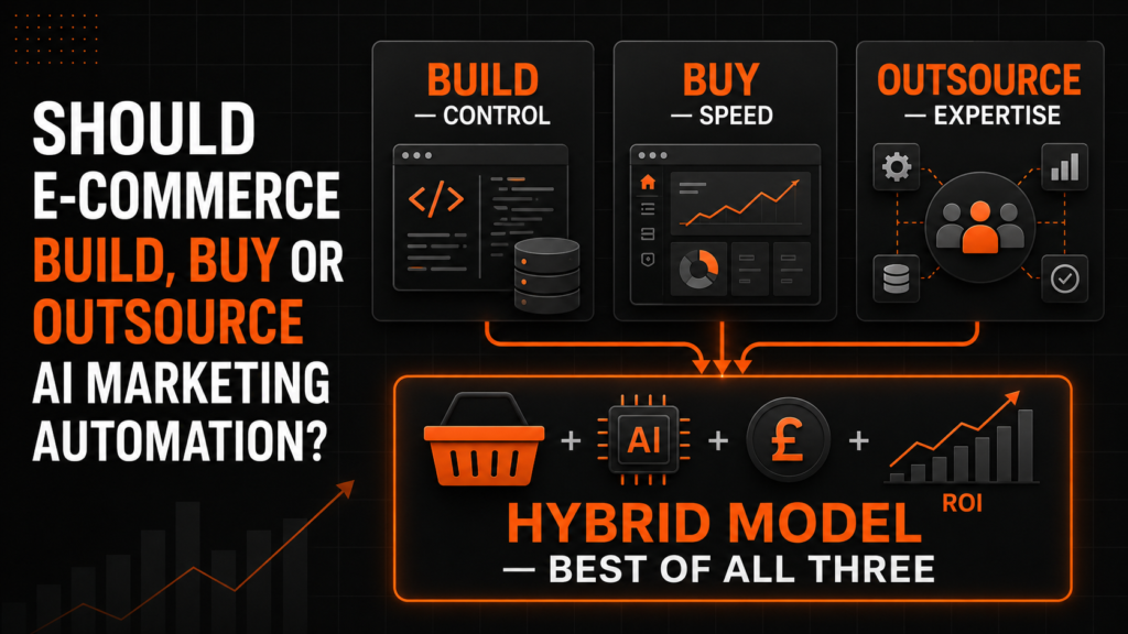 Should an E-commerce Business Build, Buy or Outsource Its AI Marketing Automation
